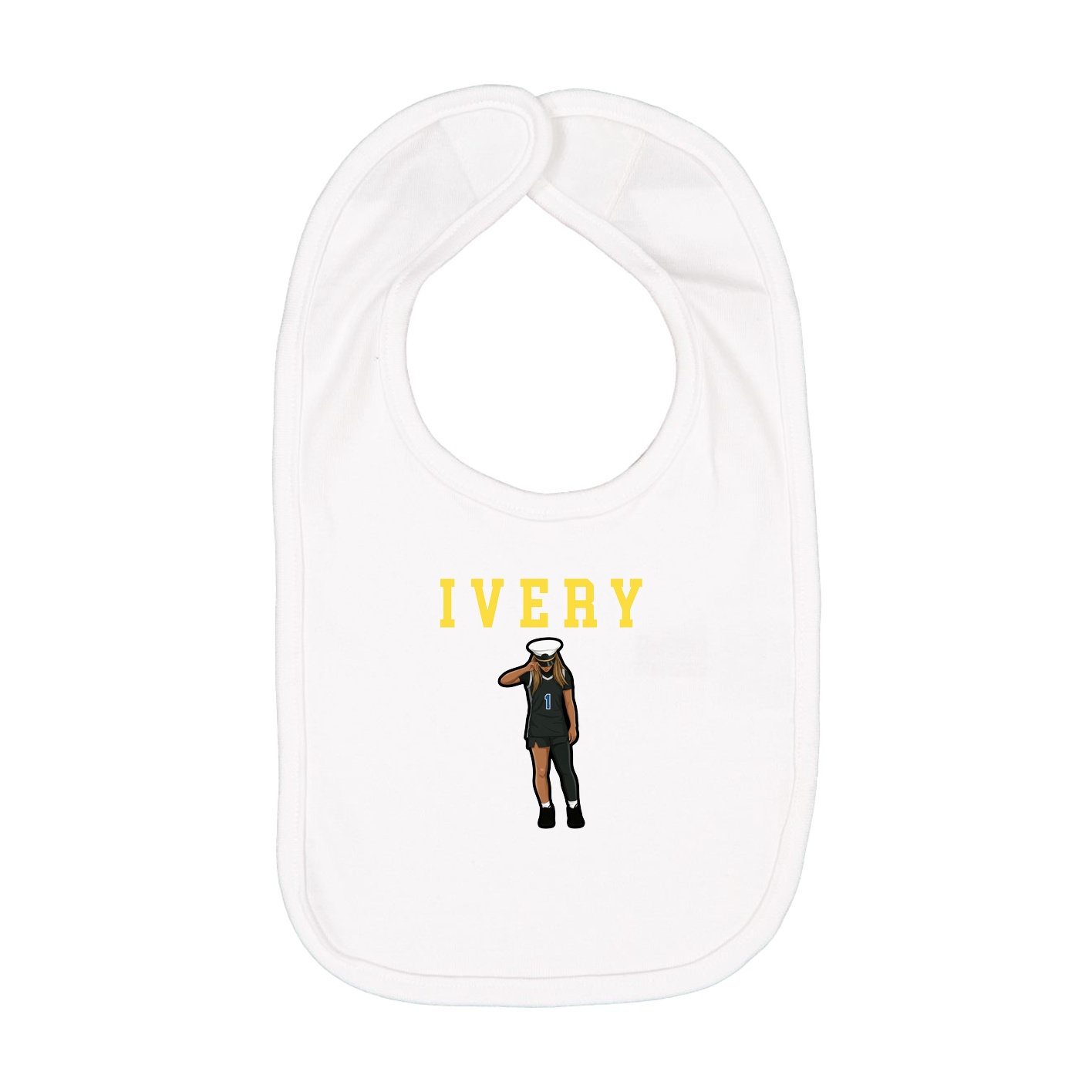 Infant Bib — Shirsey in White
