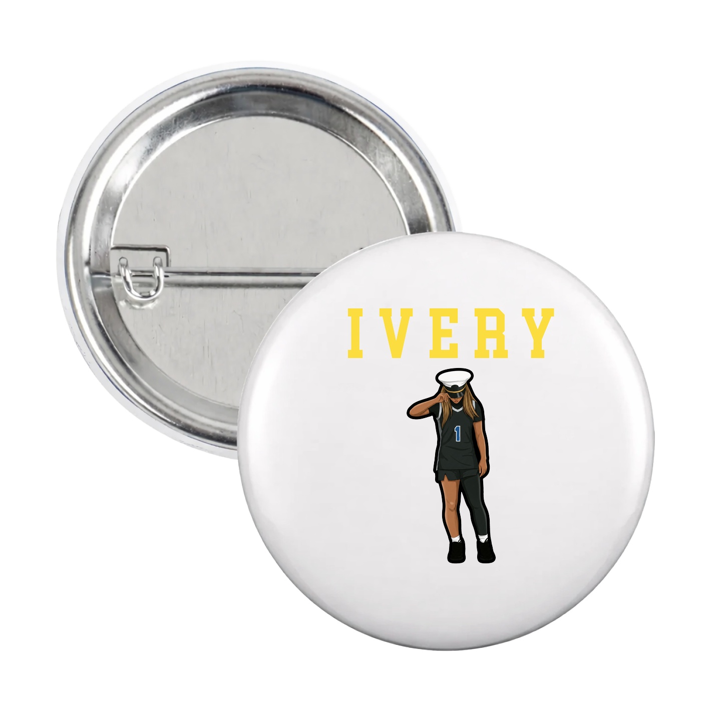 Game Day Button — Shirsey in White