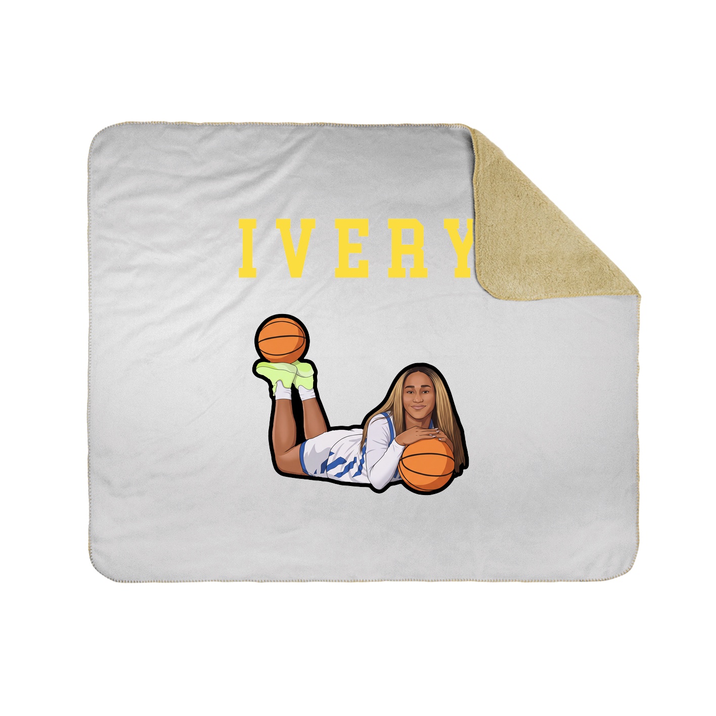 Throw Blanket — Shirsey in White