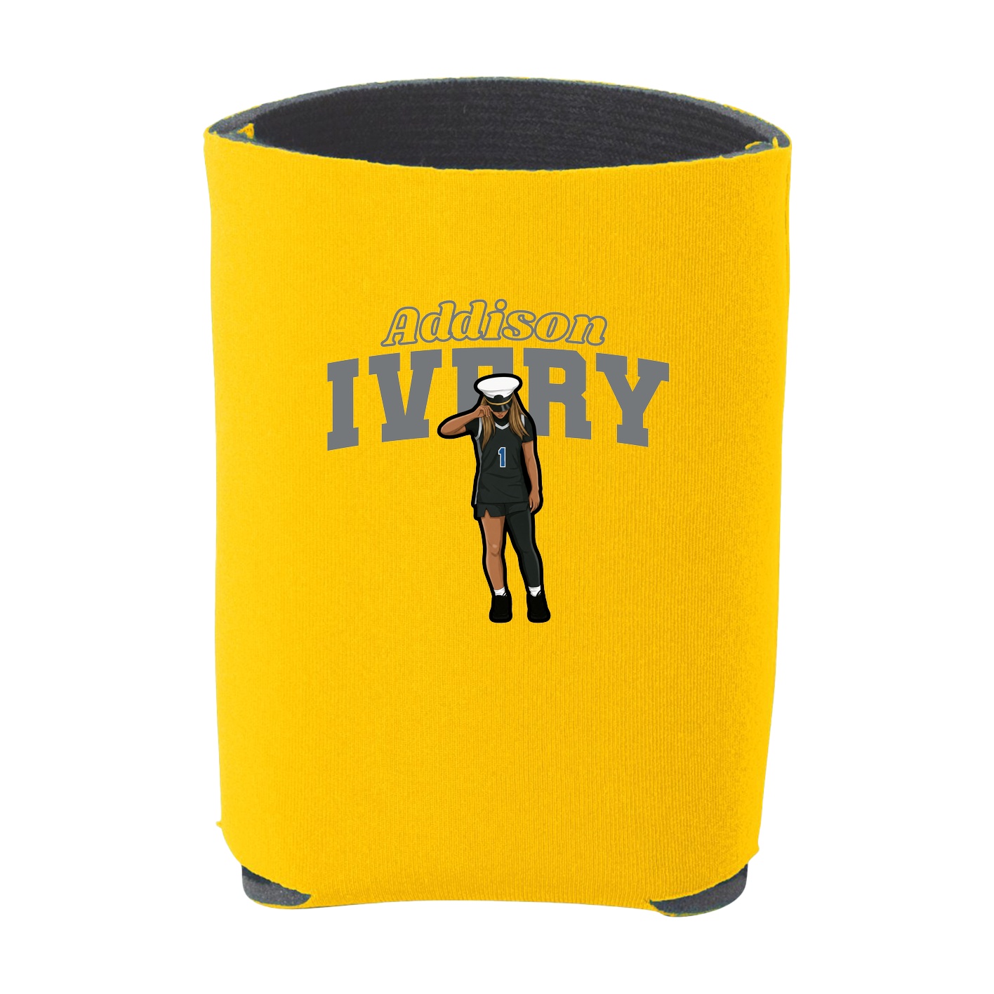 Can Holder — Name Arch in Yellow