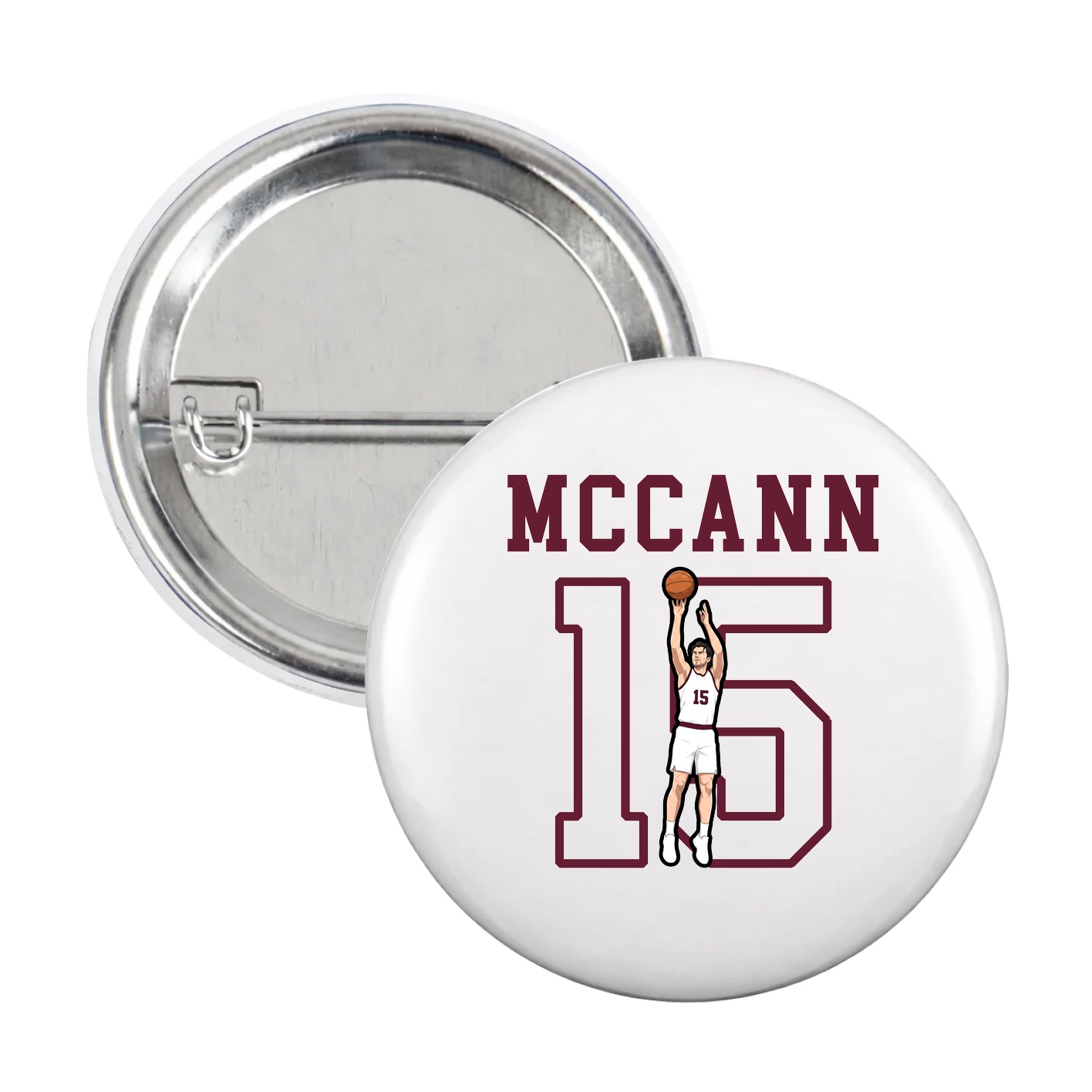 Game Day Button — Shirsey in White
