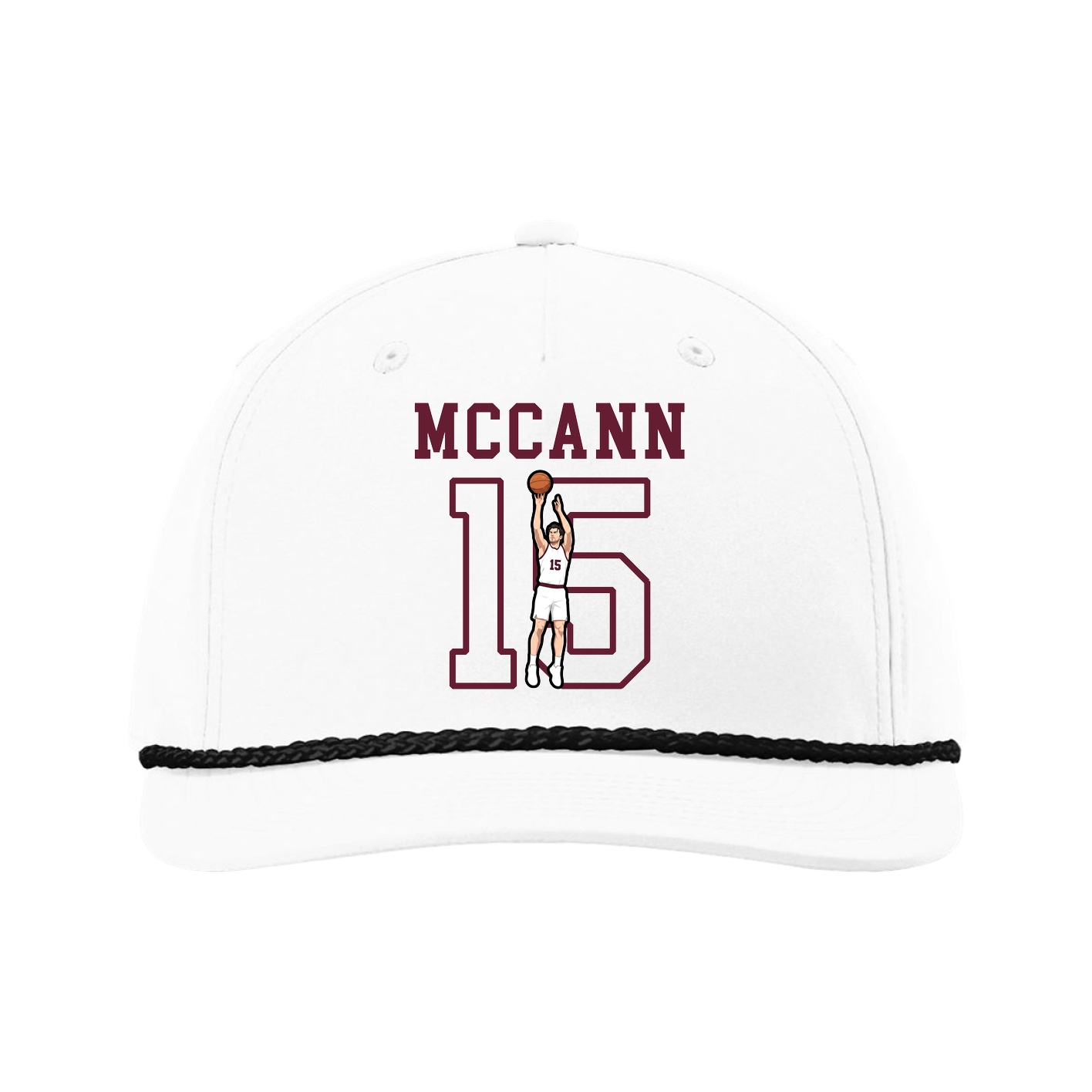 Five-Panel Classic Rope Cap — Shirsey in White