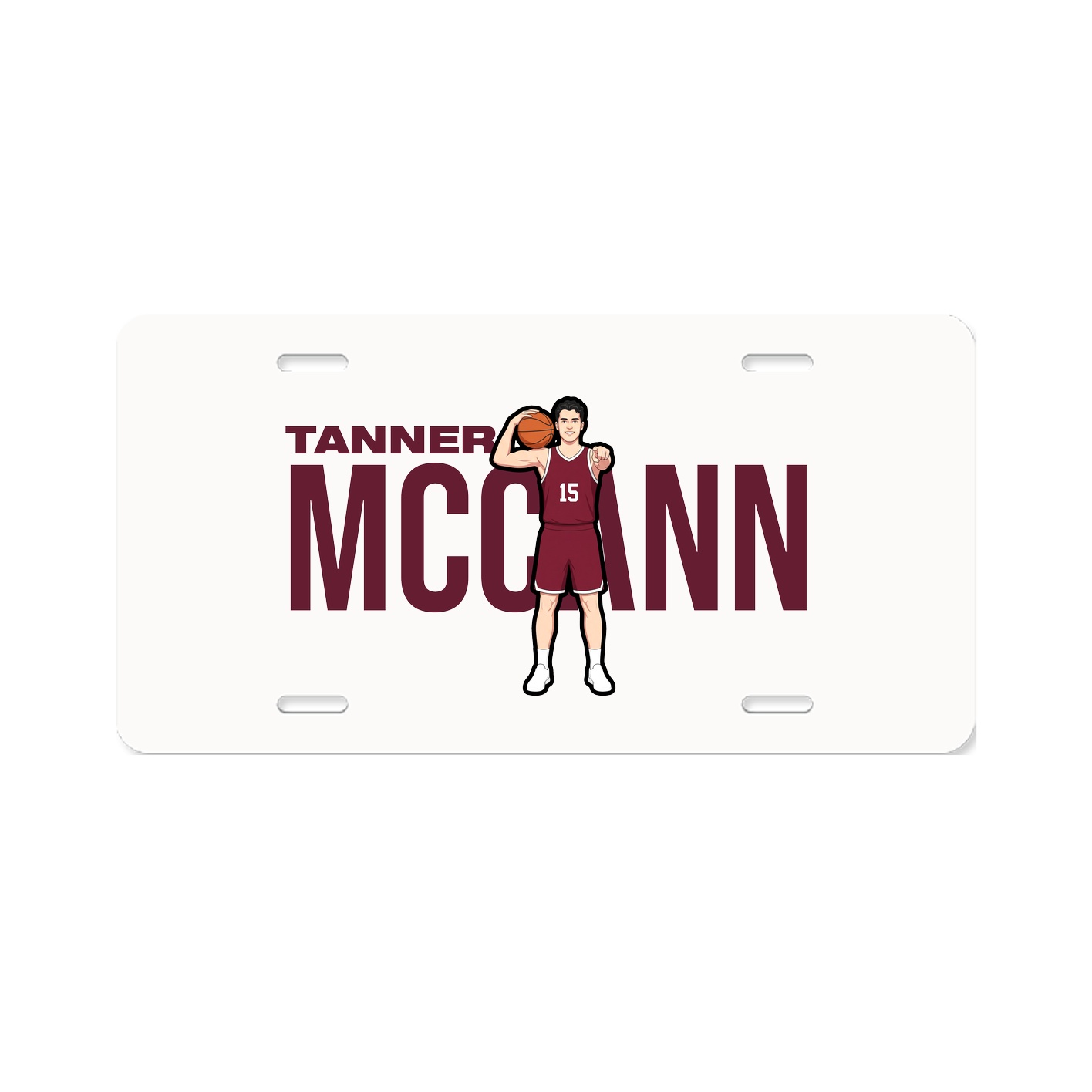 License Plate — Player Name in Classic
