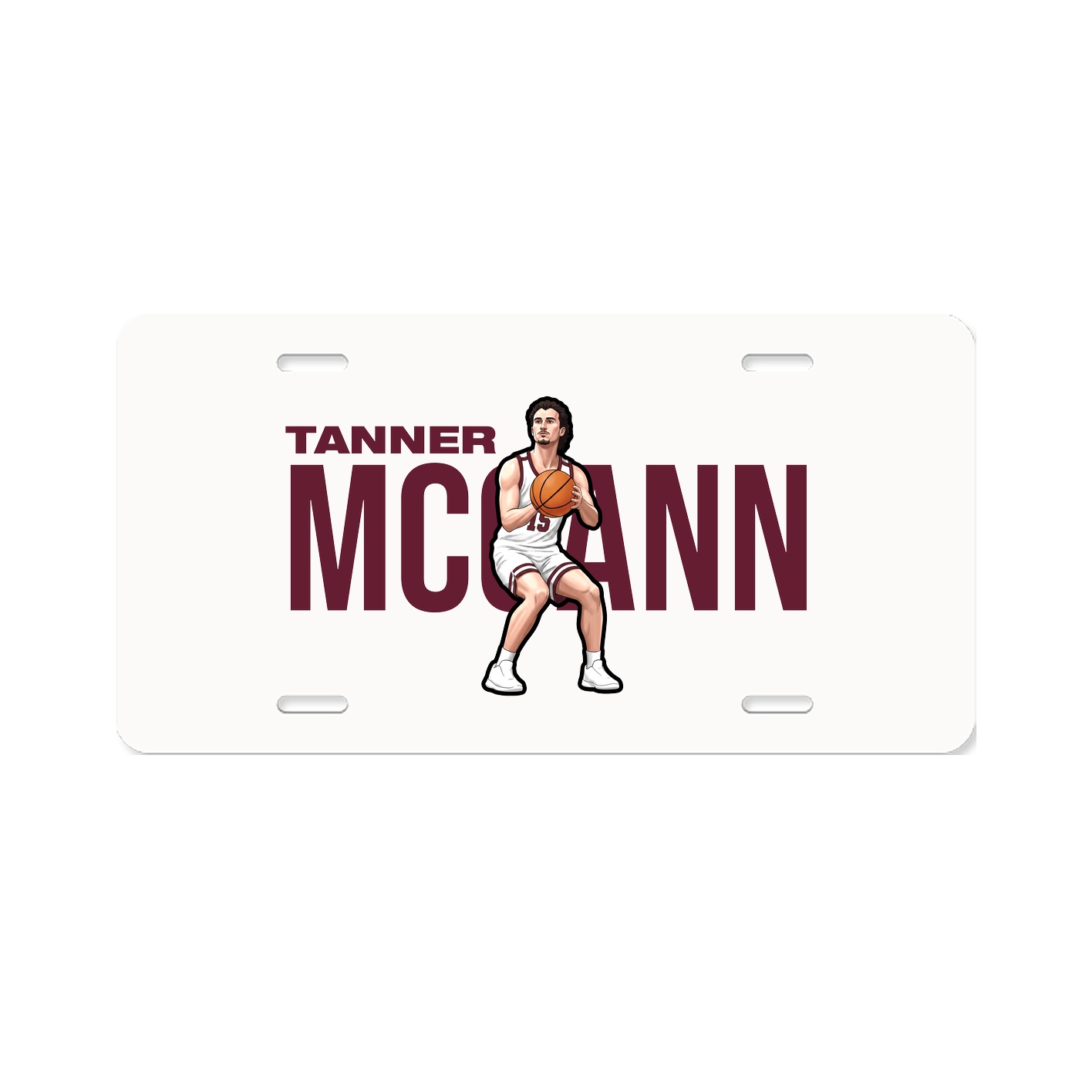 License Plate — Player Name in Classic