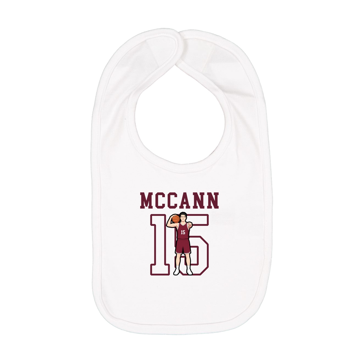 Infant Bib — Shirsey in White