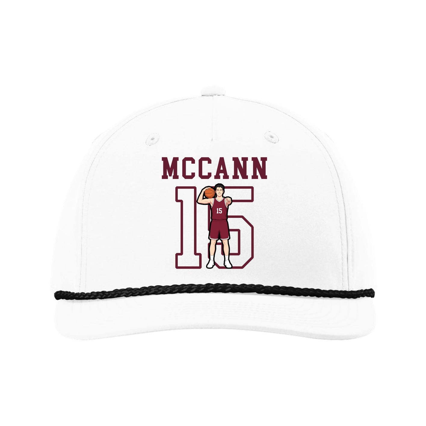 Five-Panel Classic Rope Cap — Shirsey in White