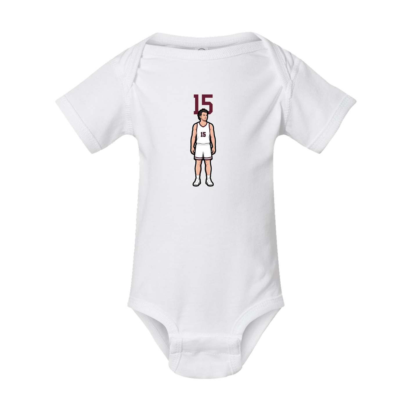 Baby Onesie — Number Top in White