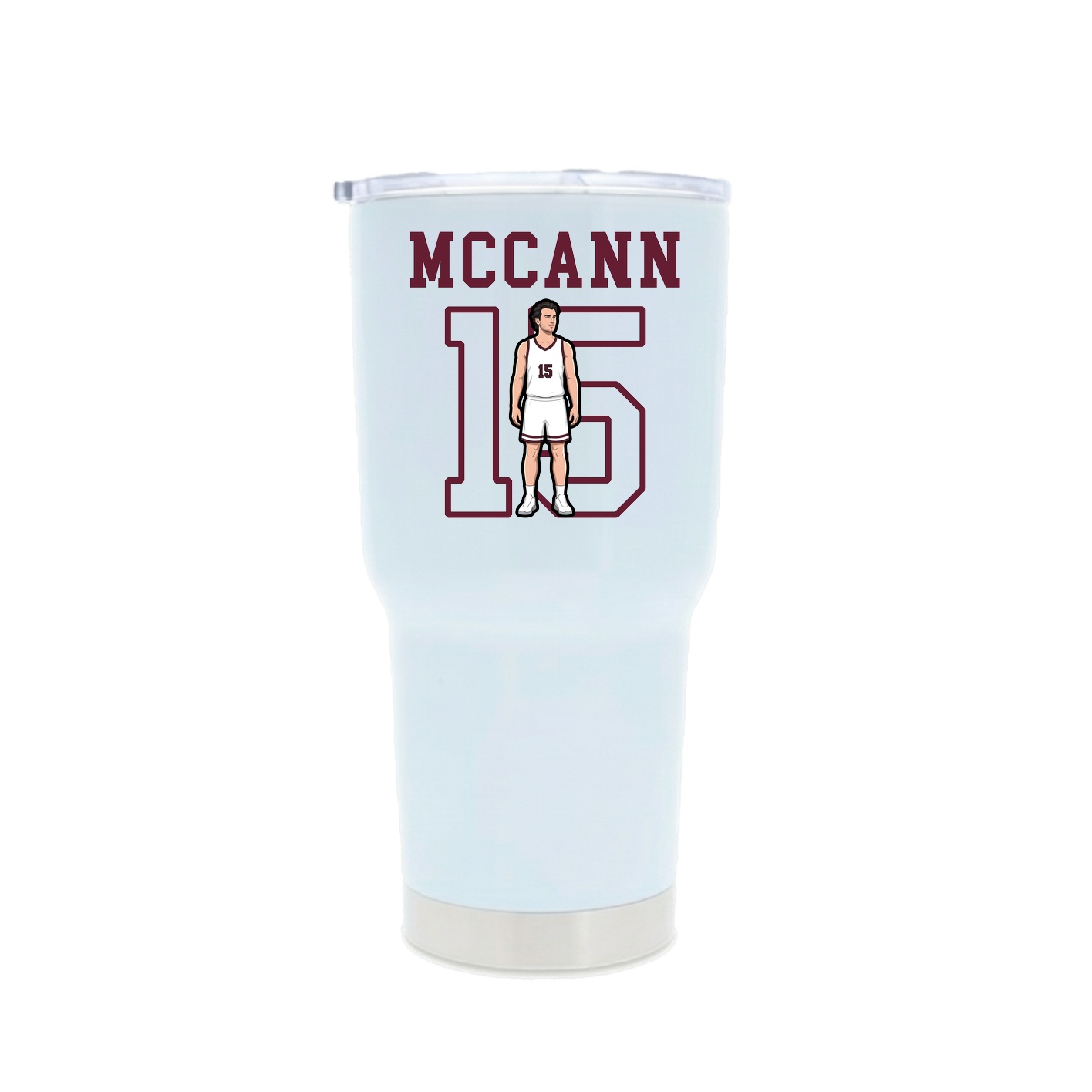 30oz Stainless Steel Tumbler — Shirsey in White