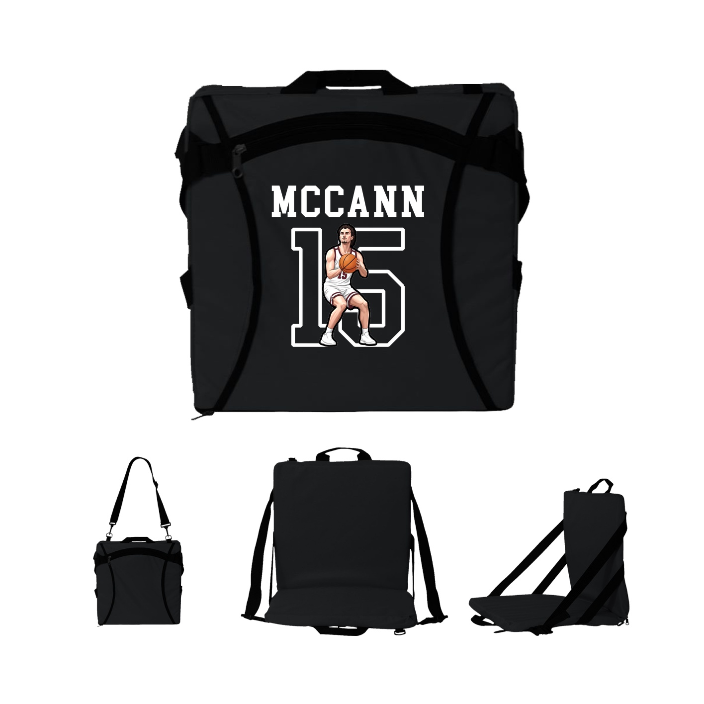 Folding Stadium Seat — Shirsey in Black