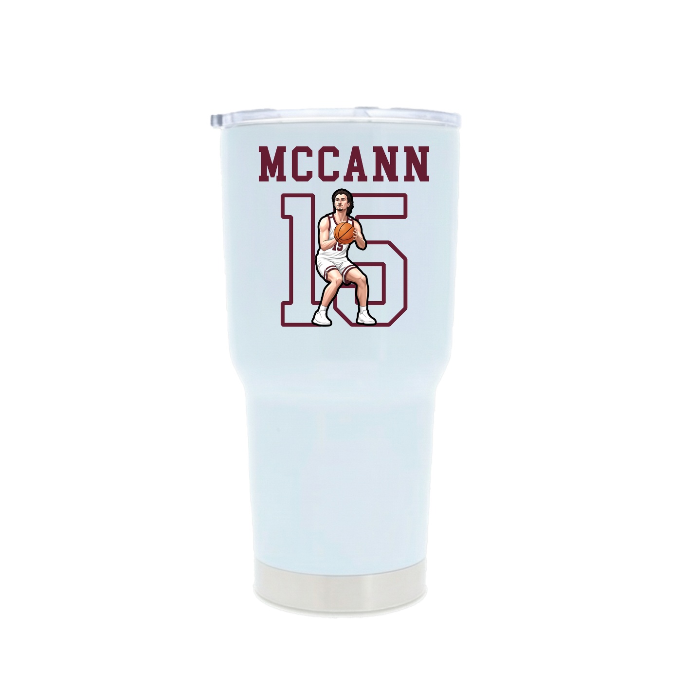 30oz Stainless Steel Tumbler — Shirsey in White