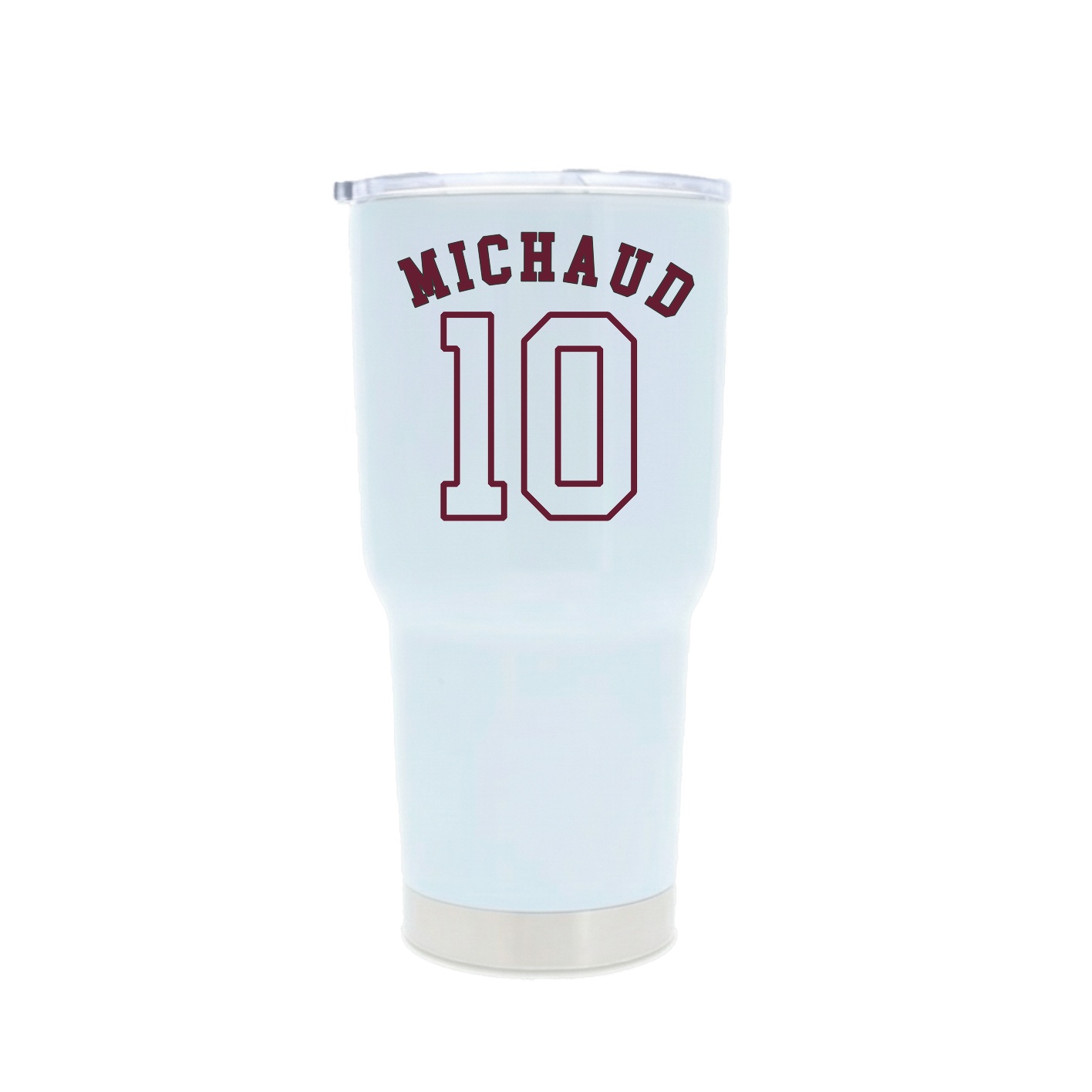 30oz Stainless Steel Tumbler — Shirsey Arch in White