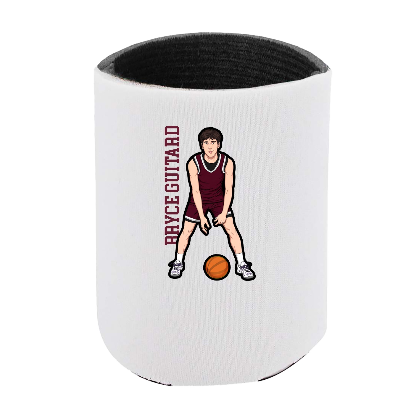 Can Holder — Name Vertical in White