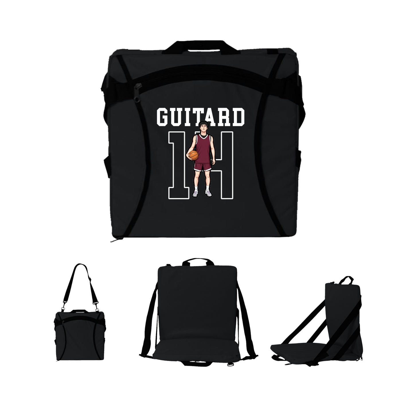 Folding Stadium Seat — Shirsey in Black