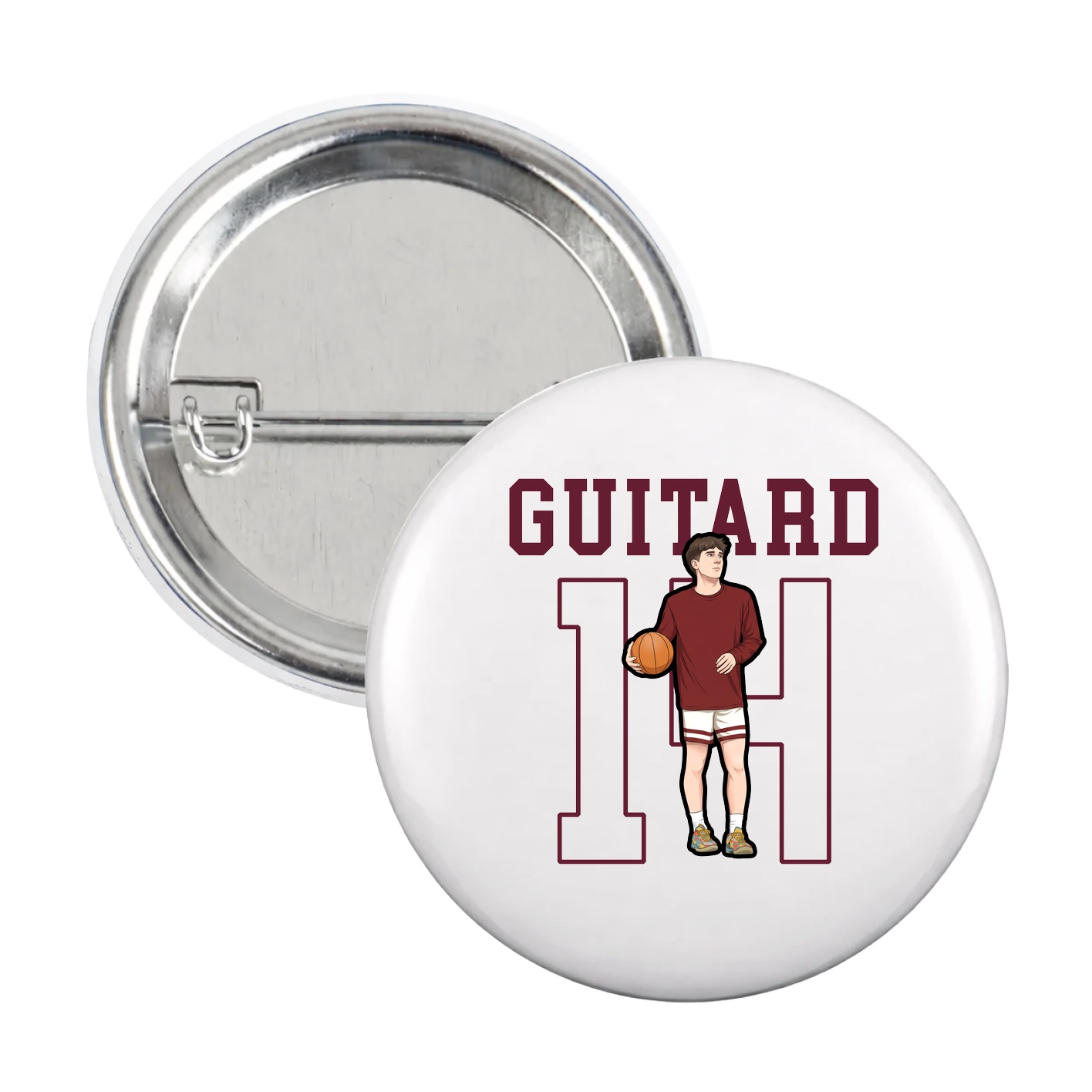 Game Day Button — Shirsey in White