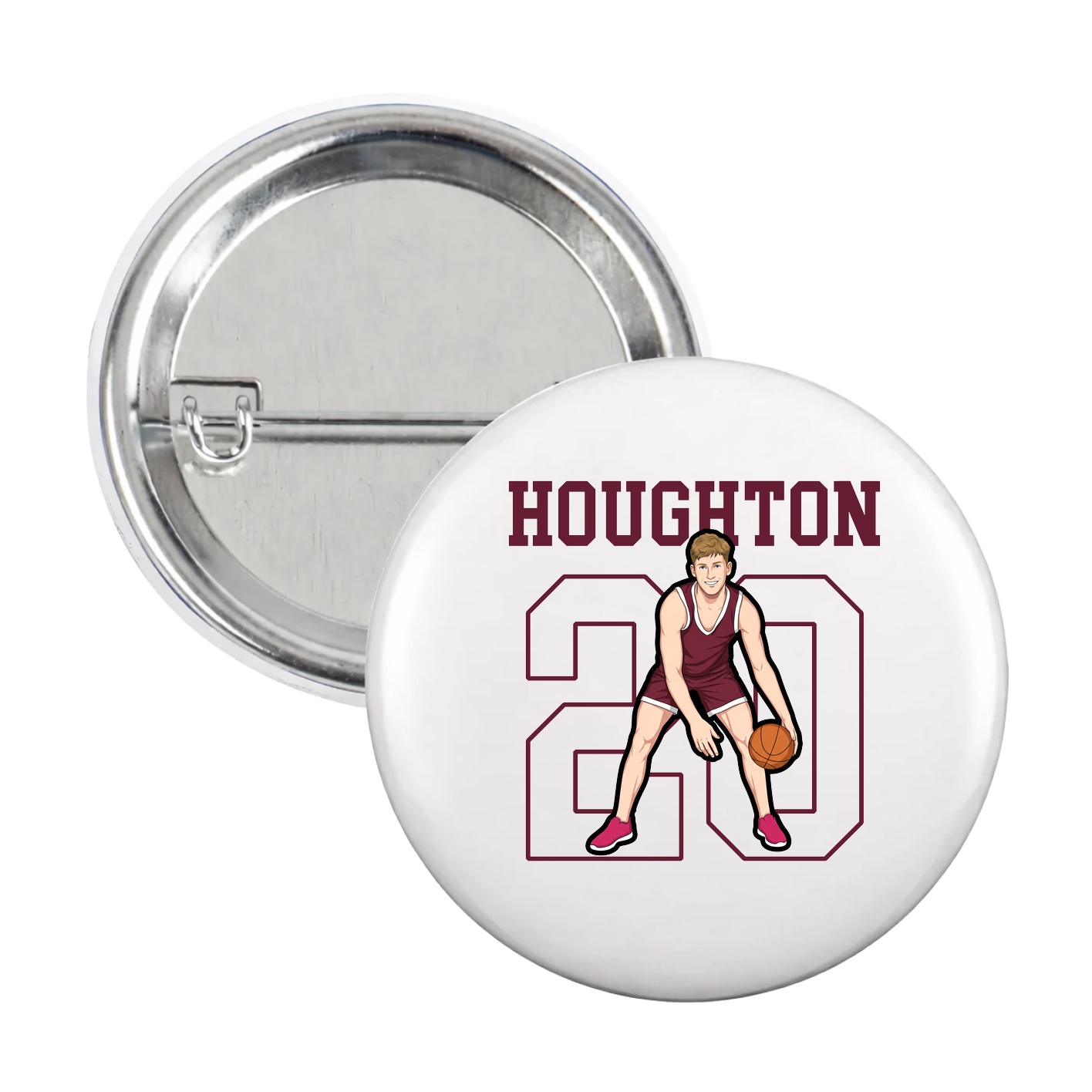 Game Day Button — Shirsey in White