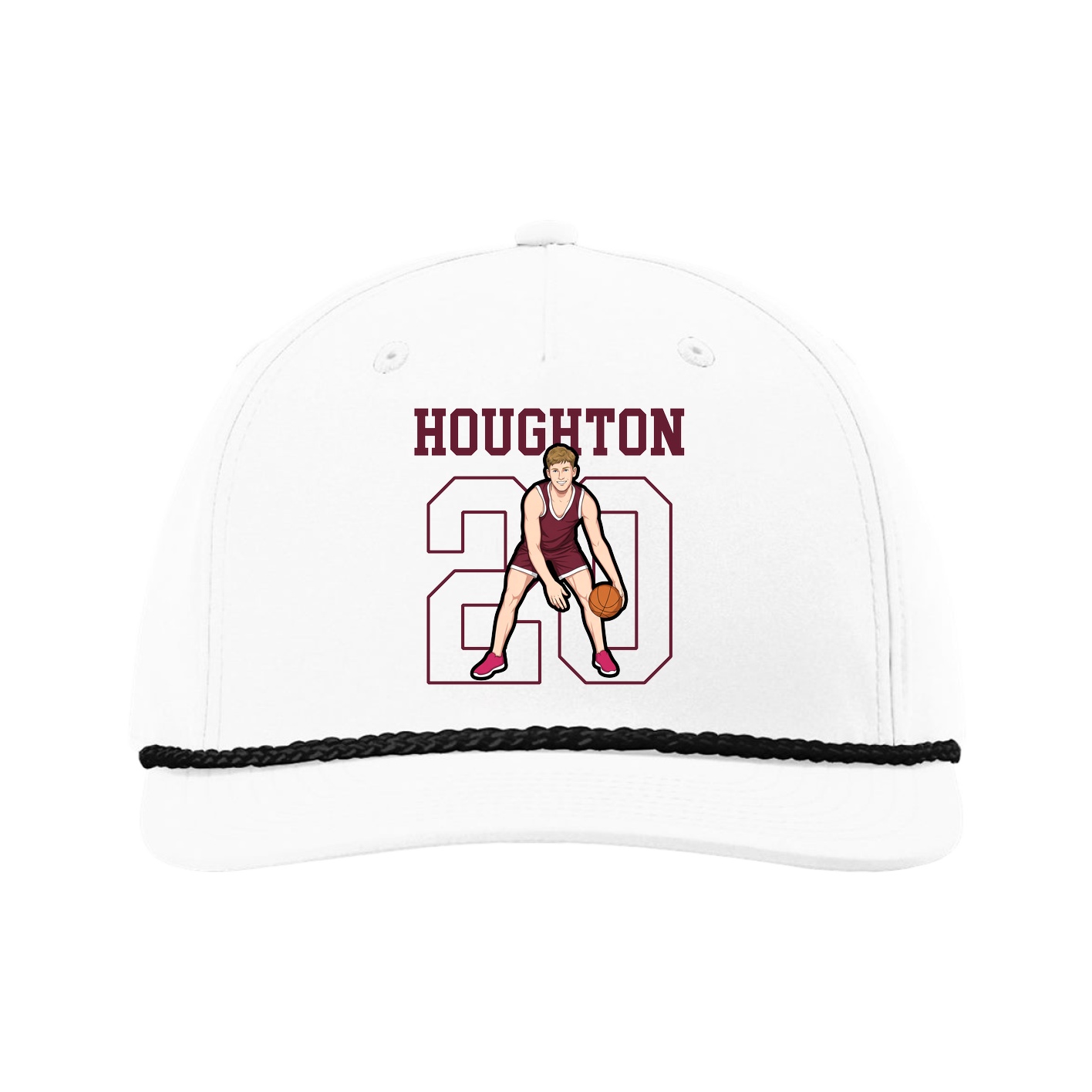 Five-Panel Classic Rope Cap — Shirsey in White