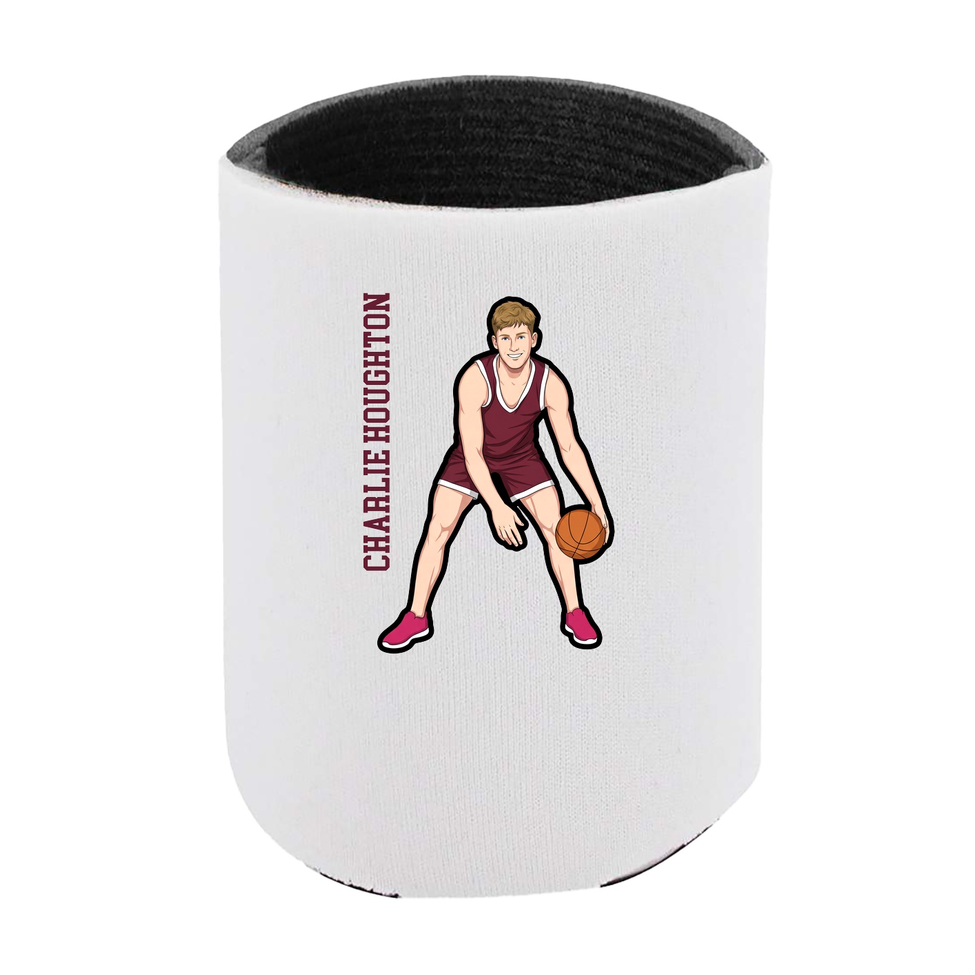 Can Holder — Name Vertical in White