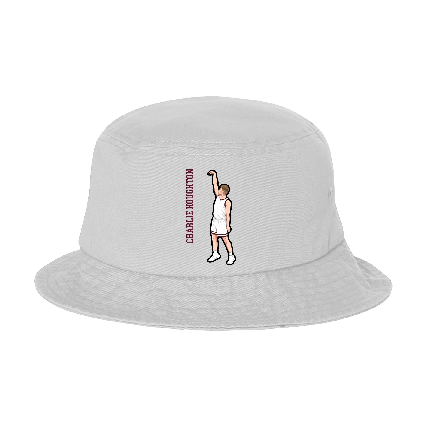 Bucket Cap — Name Vertical in White