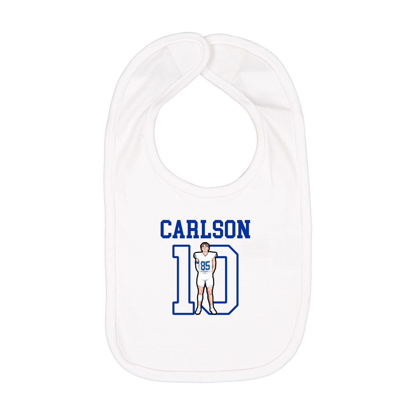 Infant Bib — Shirsey in White