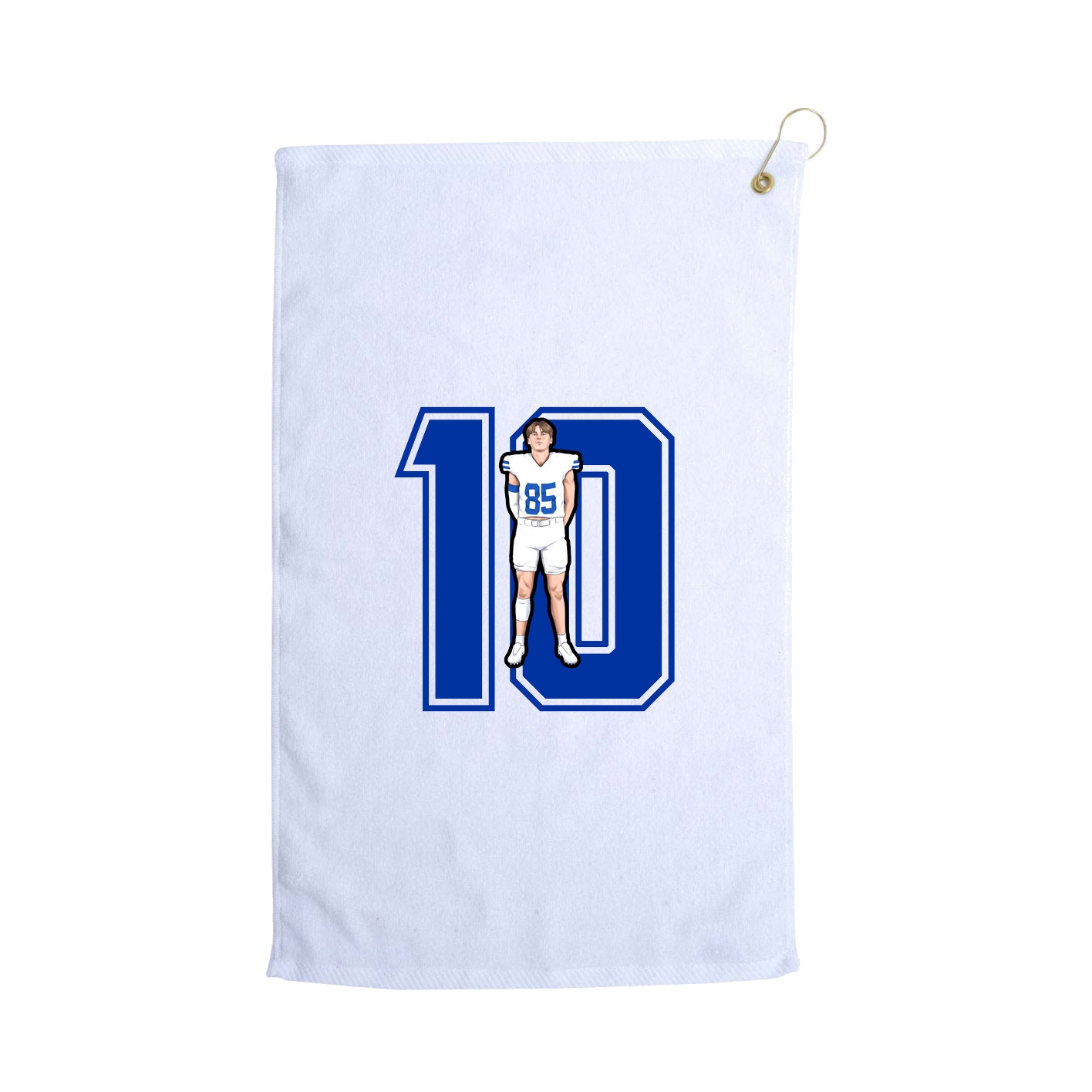 Golf Towel — Number in White