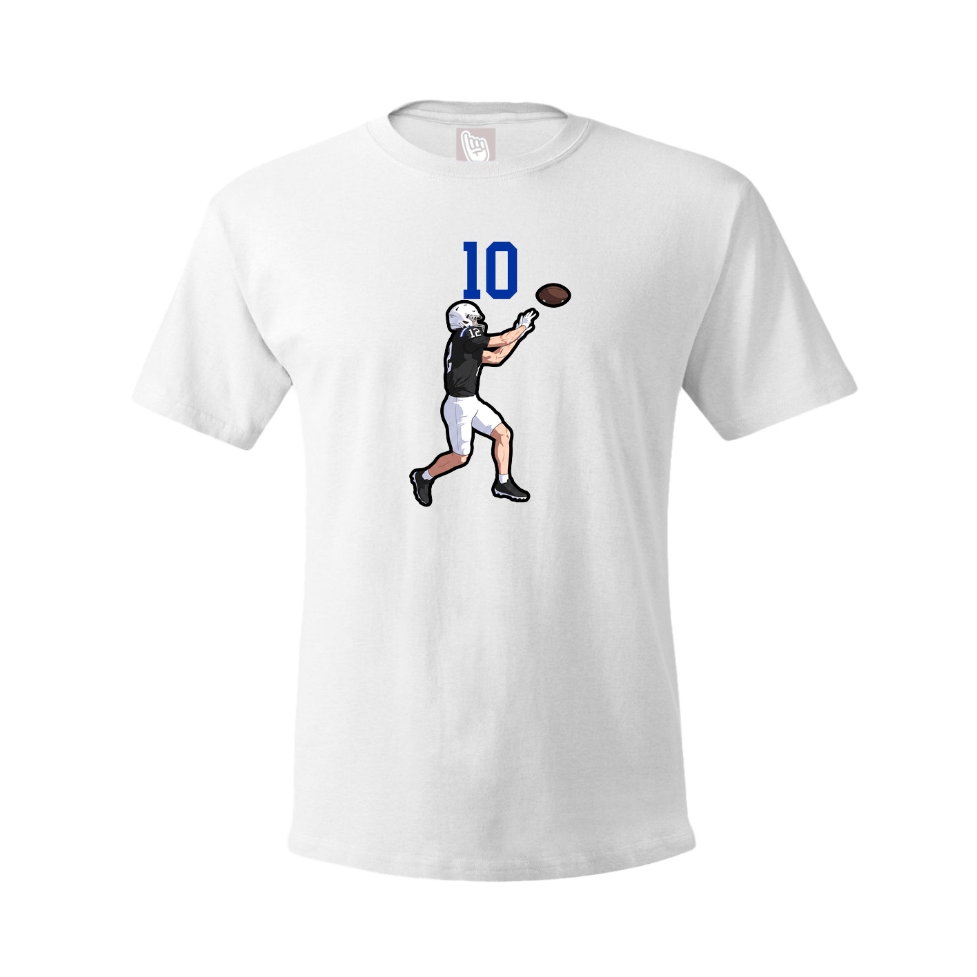 Youth Tee — Number Top in White