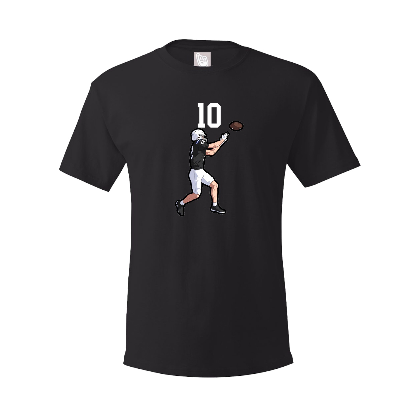 Youth Tee — Number Top in Black