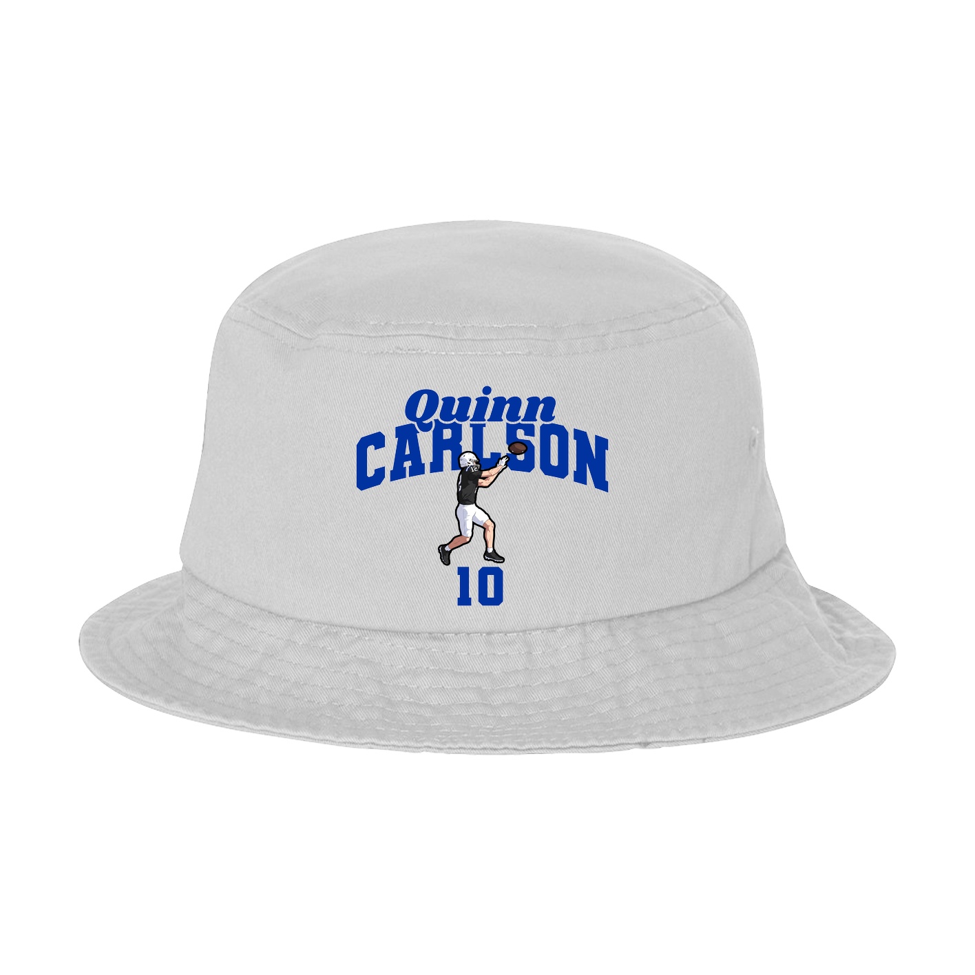 Bucket Cap — Signature Arch in White