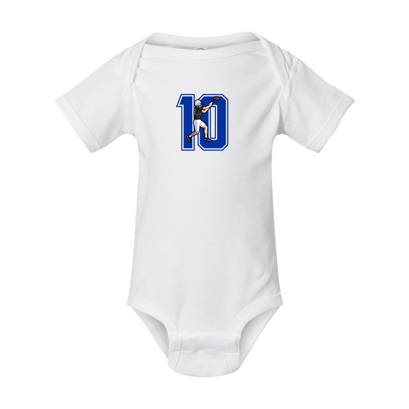 Baby Onesie — Number in White
