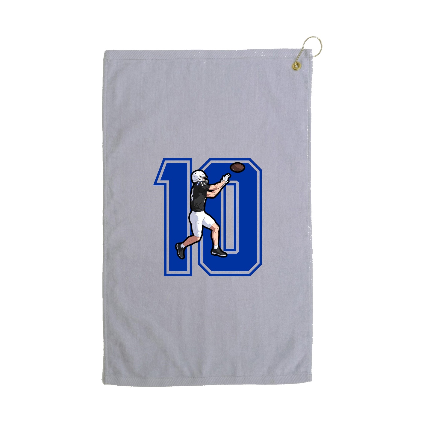 Golf Towel — Number in Grey