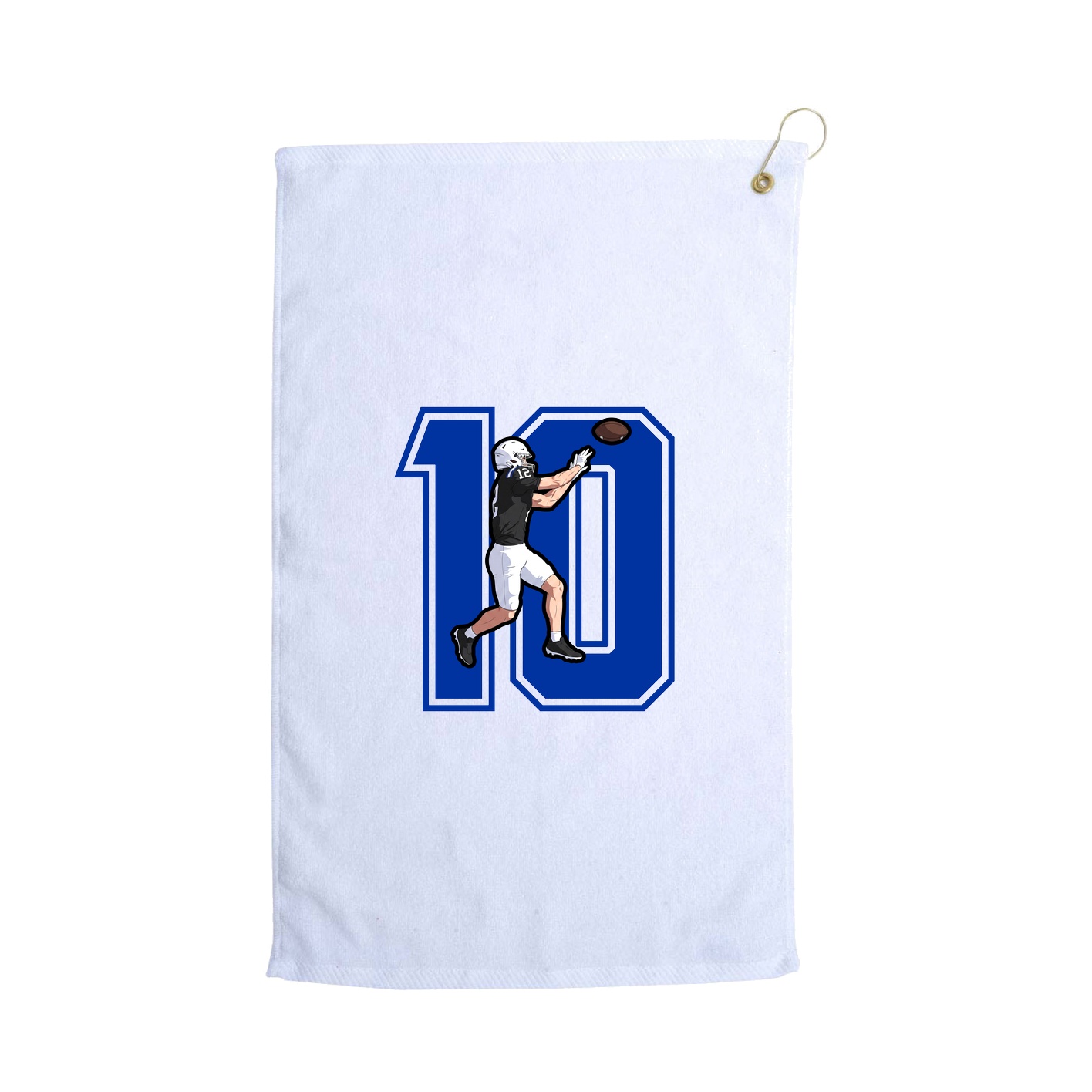 Golf Towel — Number in White