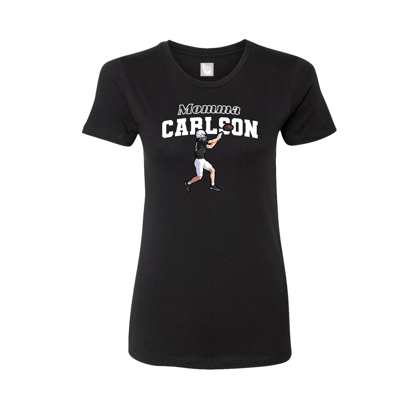 Womens Tee — Mothers Day Block in Black