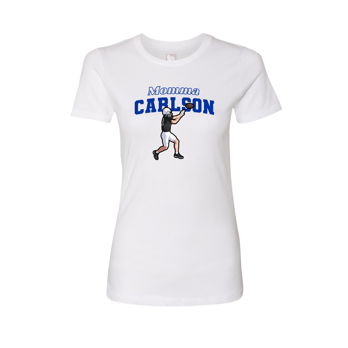 Womens Tee — Mothers Day Block in White