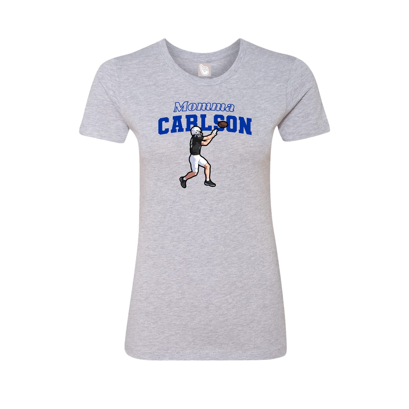 Womens Tee — Mothers Day Block in Grey
