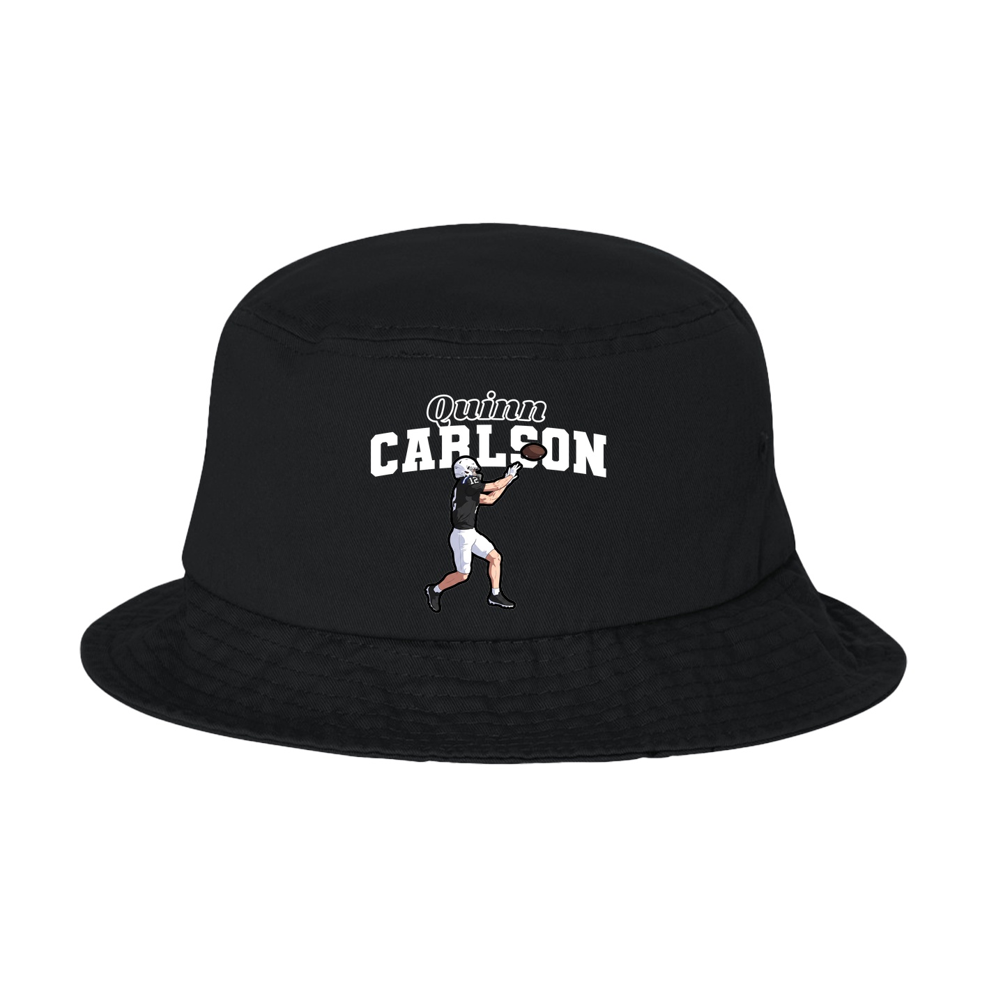 Bucket Cap — Name Arch in Black