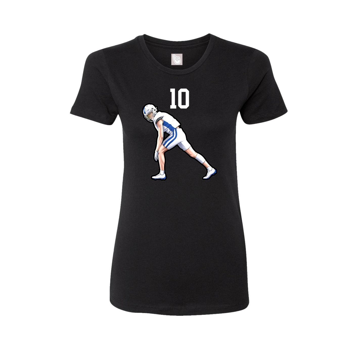 Womens Tee — Number Top in Black