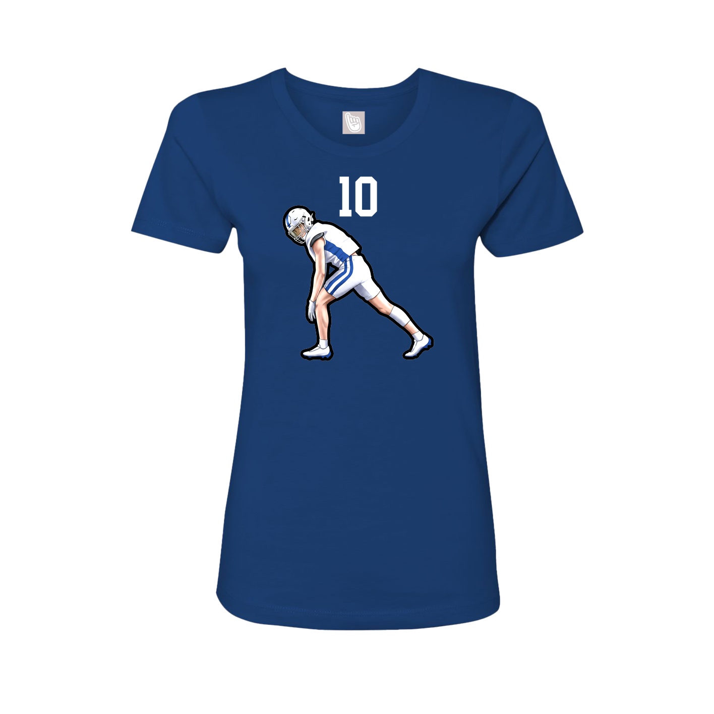 Womens Tee — Number Top in Royal