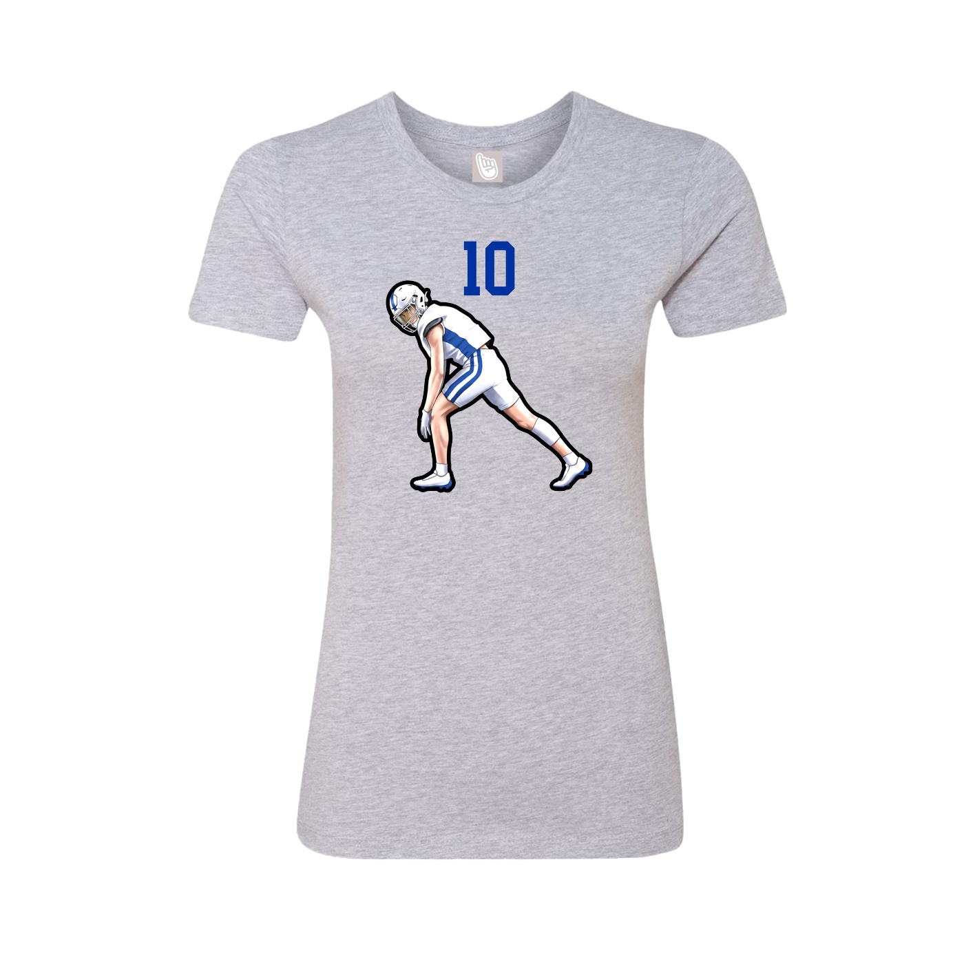 Womens Tee — Number Top in Grey