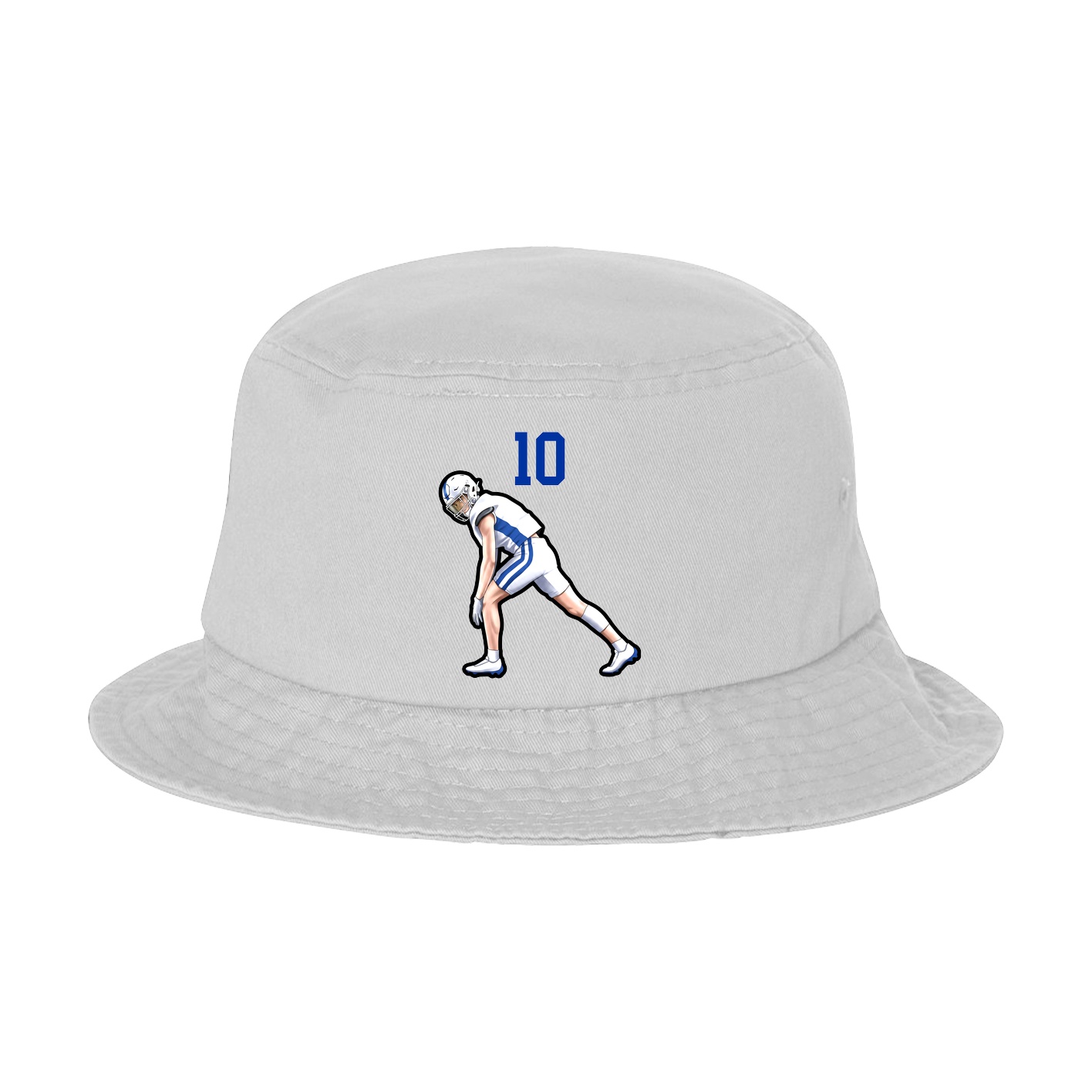 Bucket Cap — Number Top in White