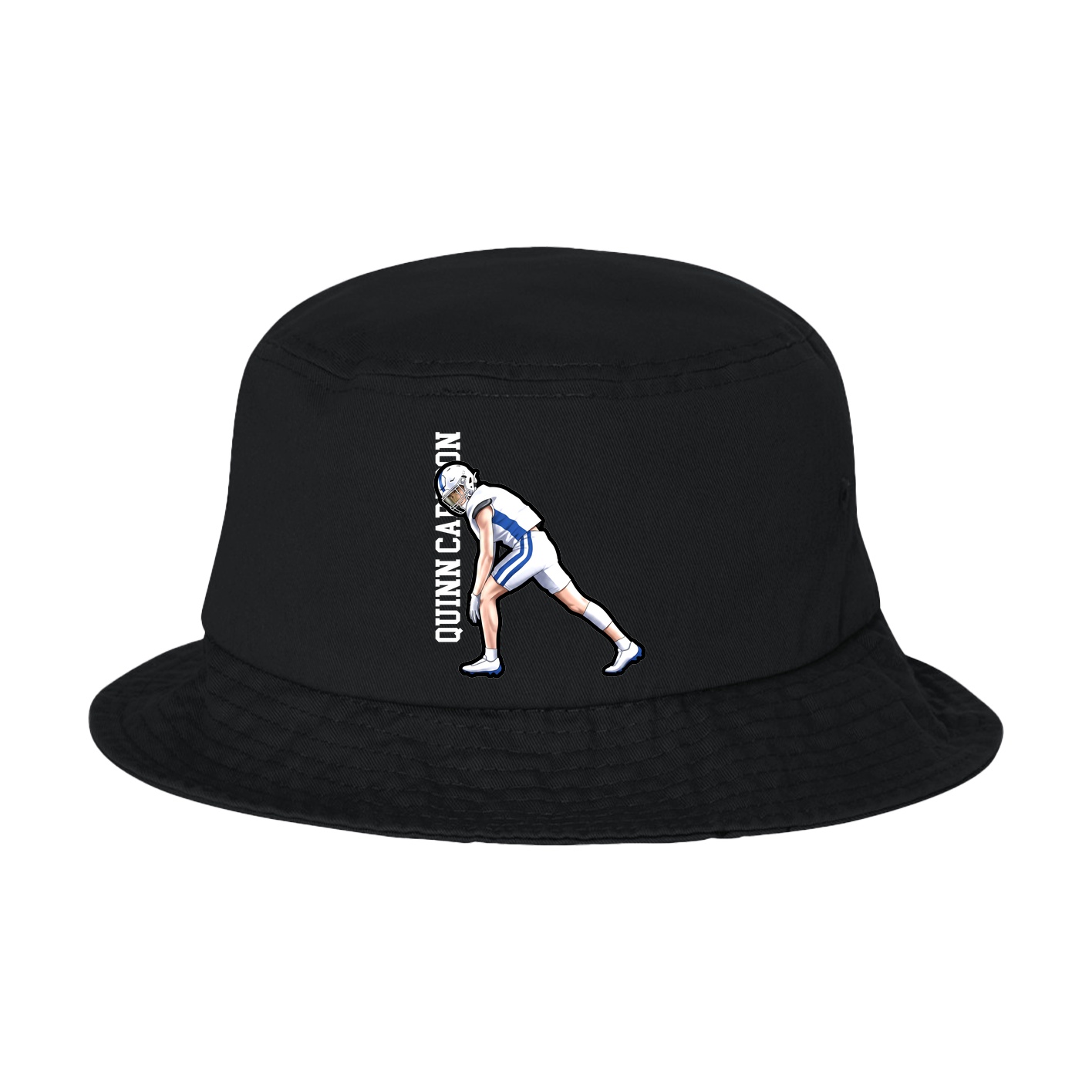 Bucket Cap — Name Vertical in Black