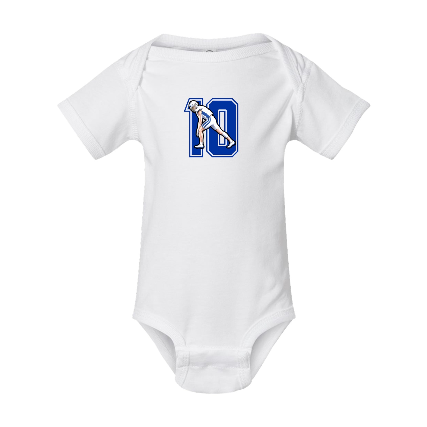 Baby Onesie — Number in White
