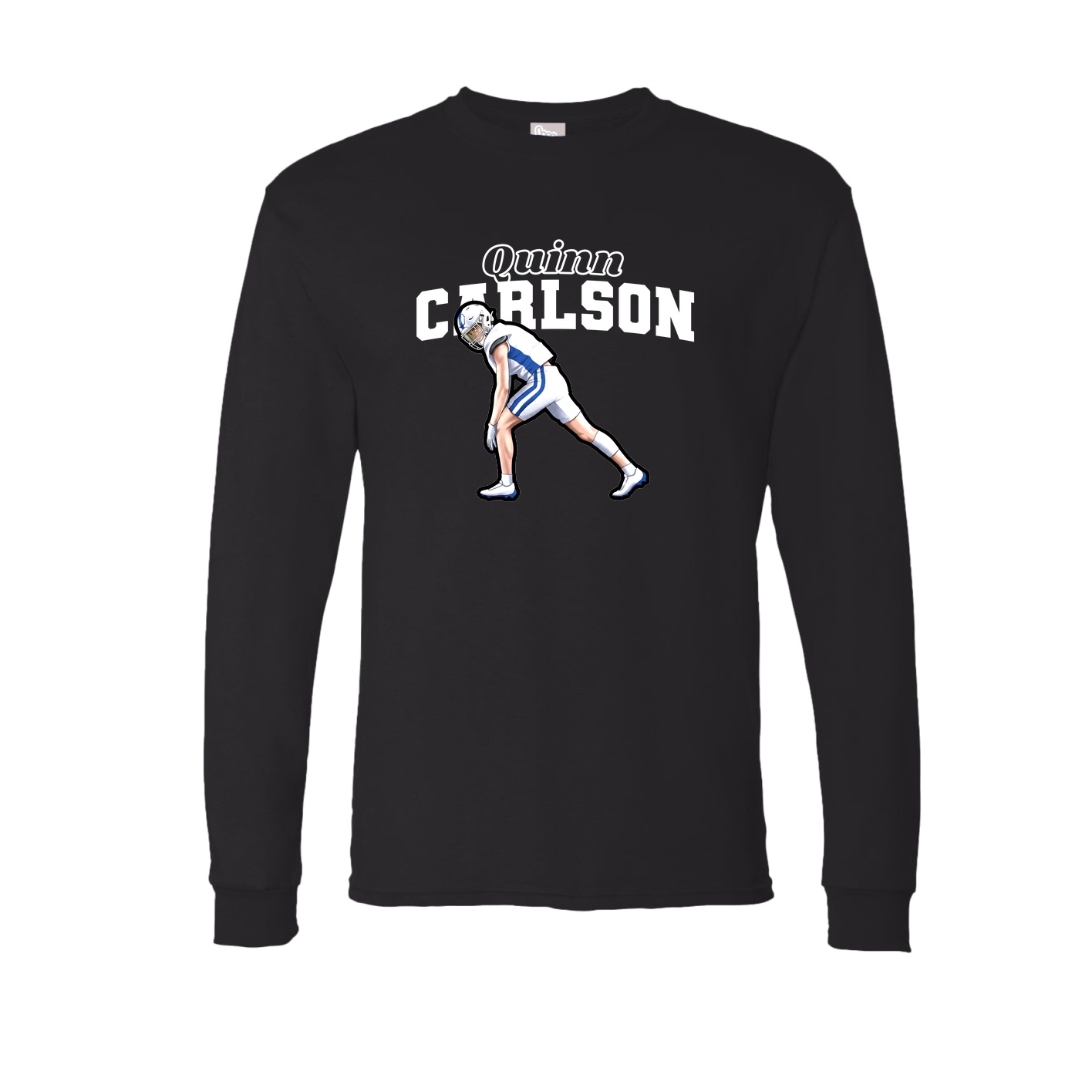 Long Sleeve Tee — Name Arch in Black