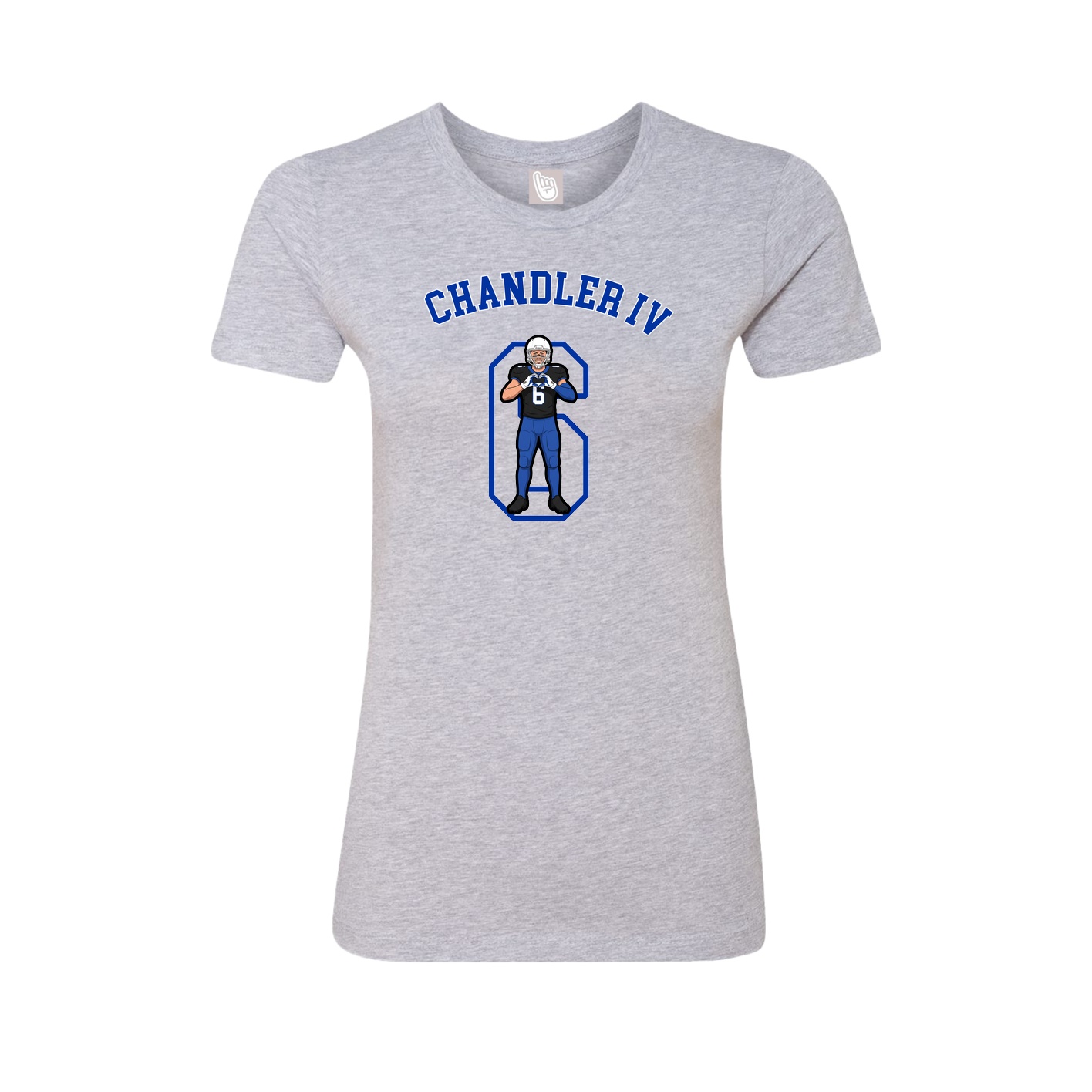 Fitted Women's Tee — Shirsey Arch in Grey