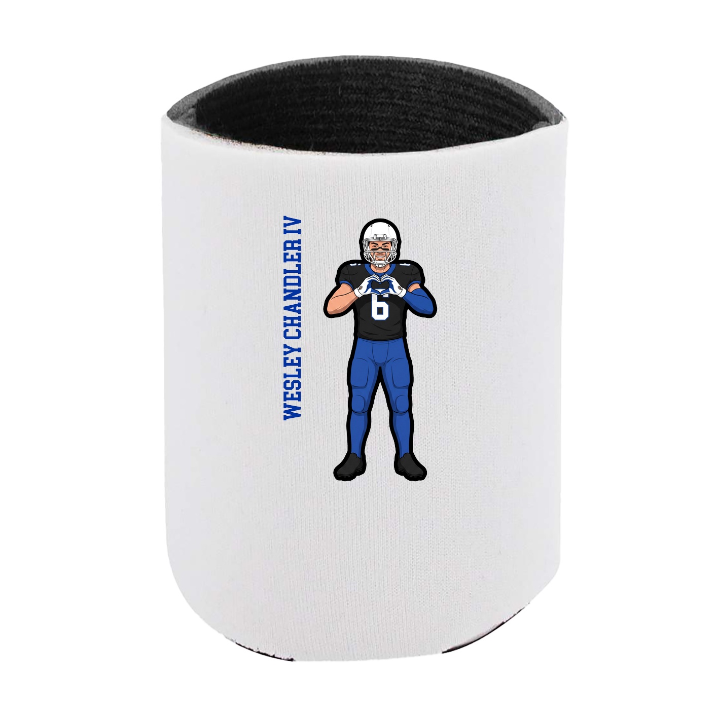 Can Holder — Name Vertical in White