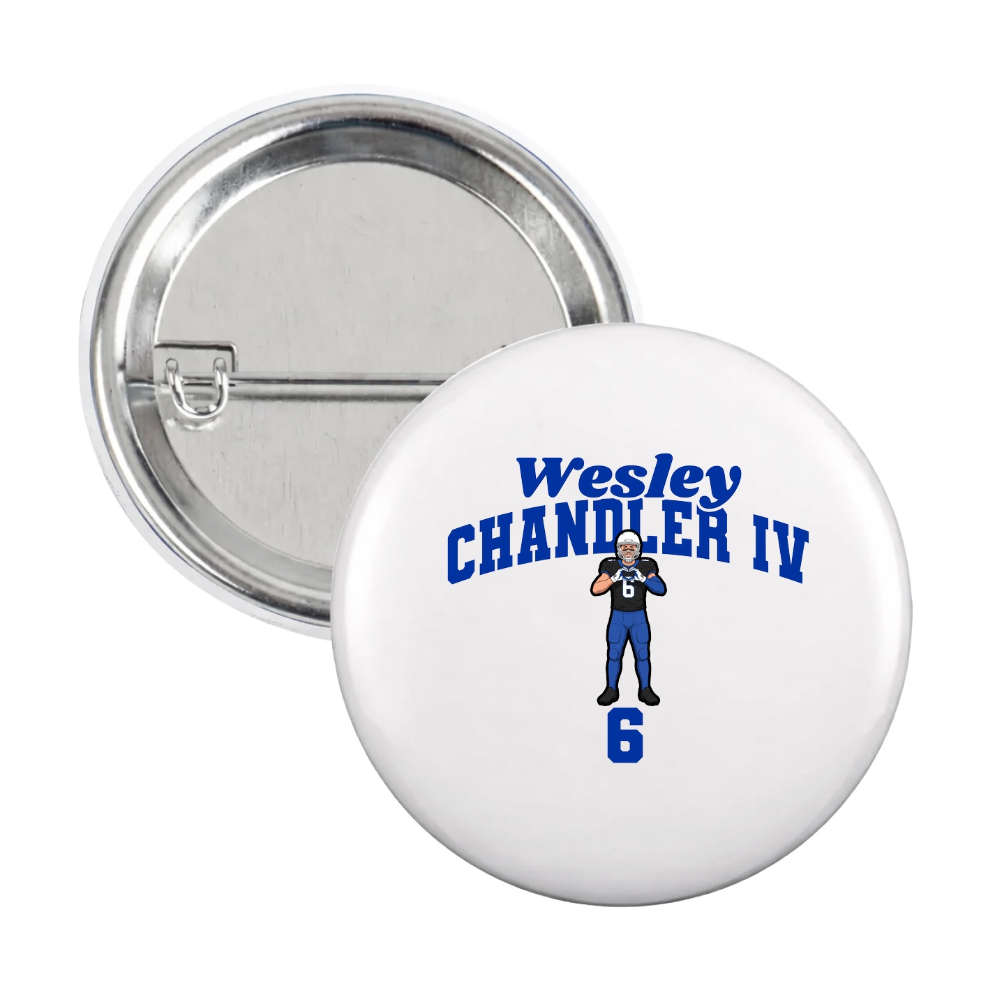 Game Day Button — Signature Arch in White