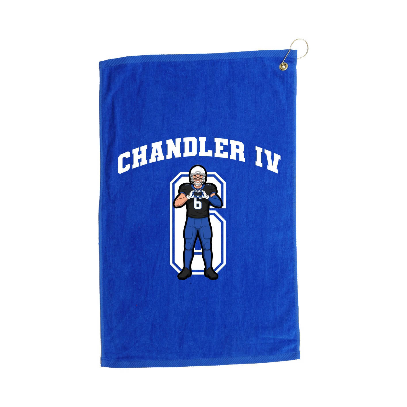Golf Towel — Number in Royal