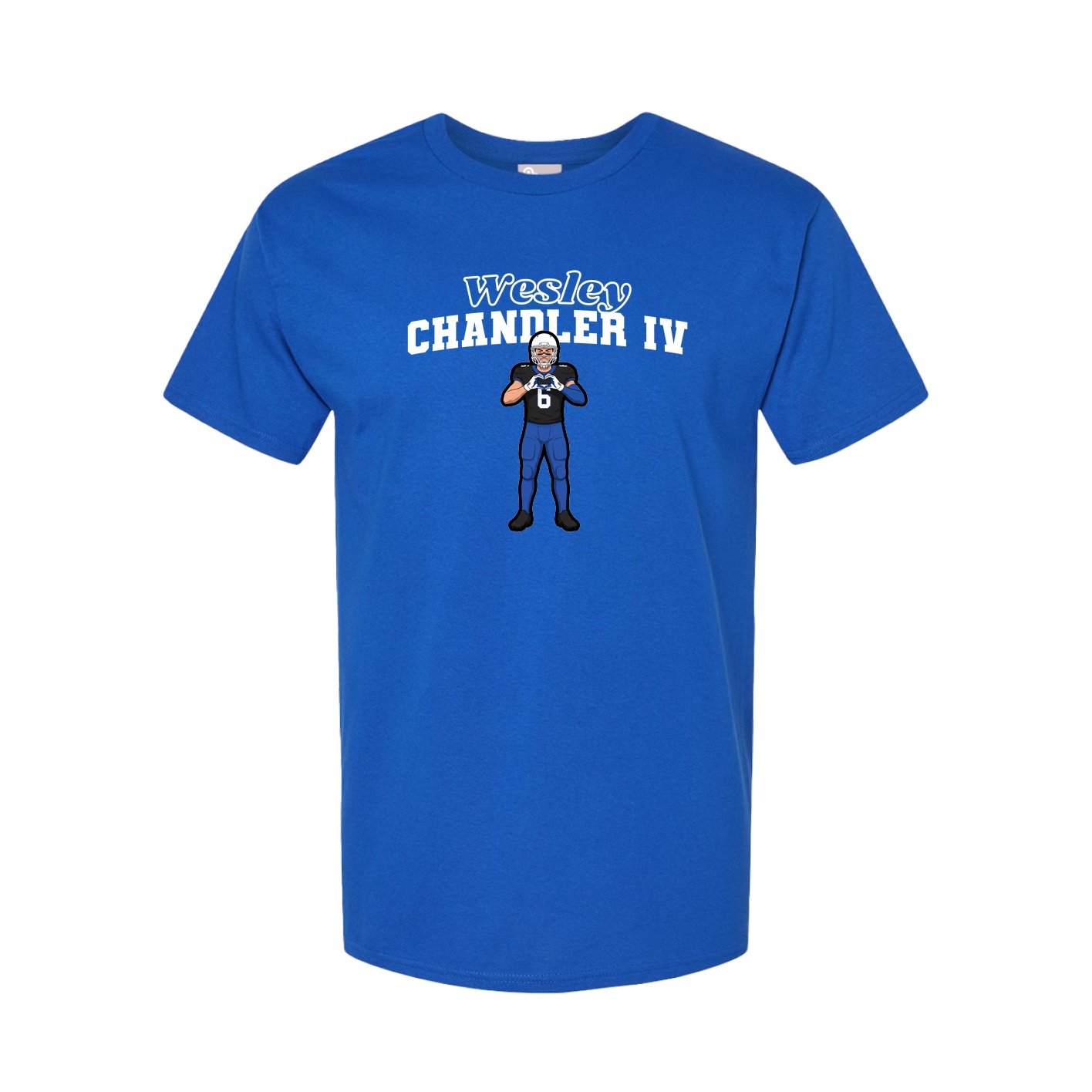 Youth Tee — Name Arch in Royal