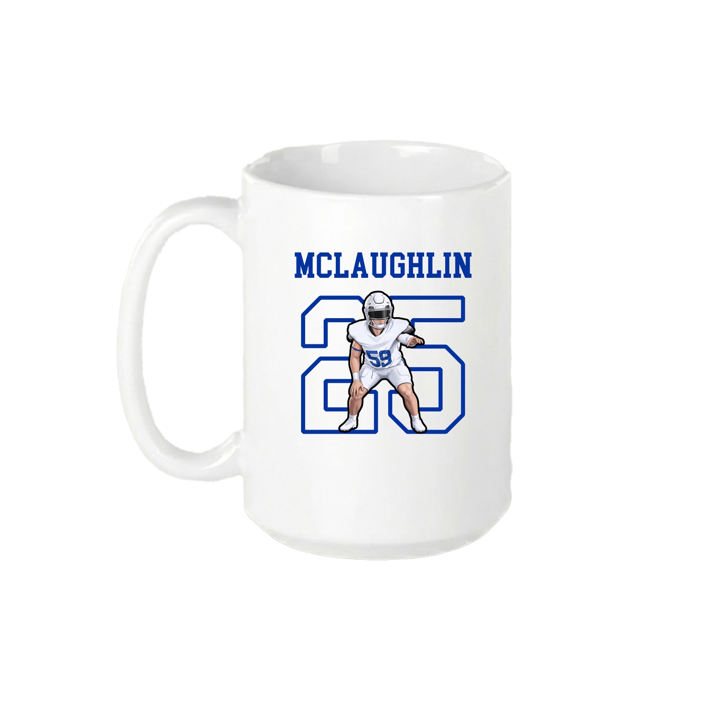 15oz Coffee Mug — Shirsey in White