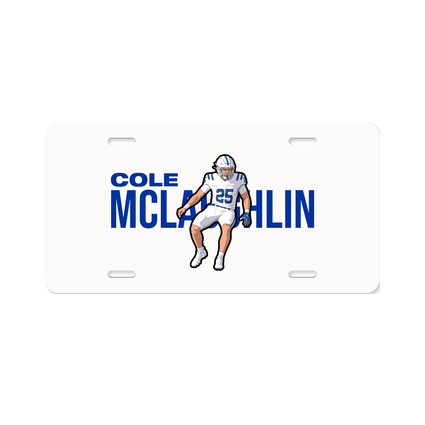License Plate — Player Name in Classic