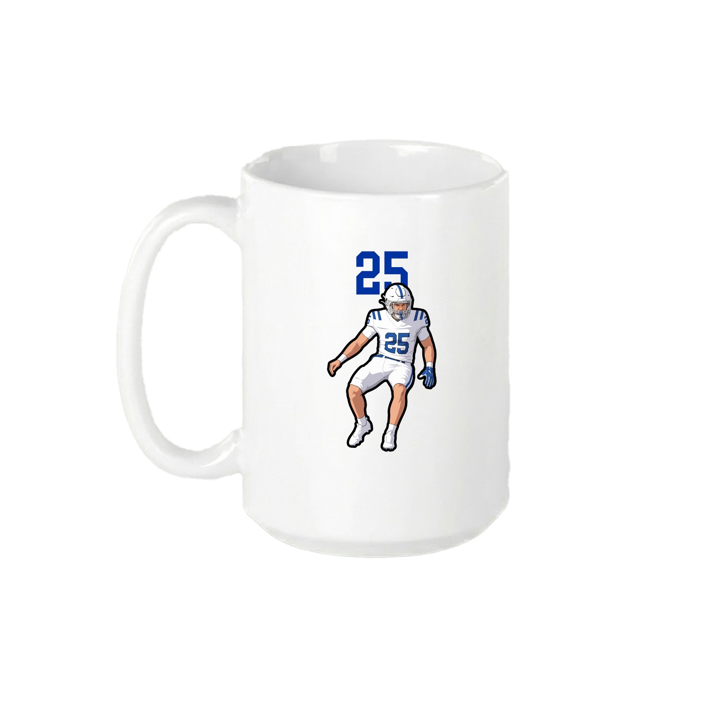 15oz Coffee Mug — Number Top in White