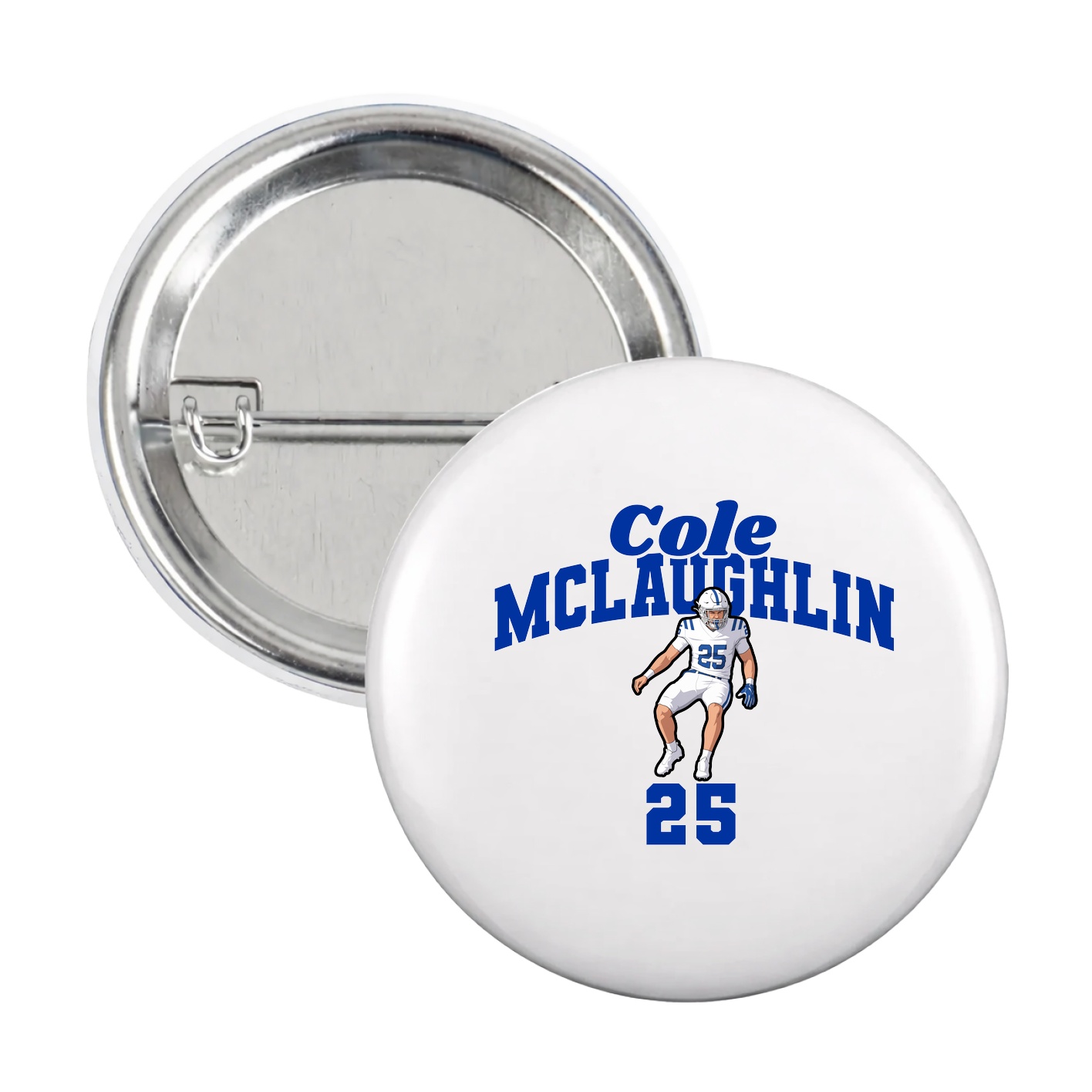 Game Day Button — Signature Arch in White